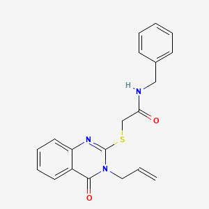 molecular formula C20H19N3O2S B5694989 2-[(3-allyl-4-oxo-3,4-dihydro-2-quinazolinyl)thio]-N-benzylacetamide 
