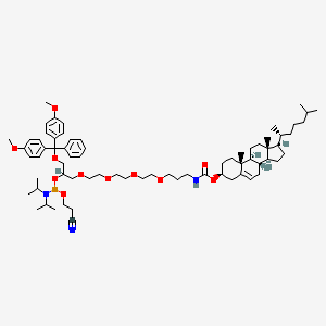 molecular formula C70H106N3O11P B569500 Cholesteryl-teg cep CAS No. 873435-29-1