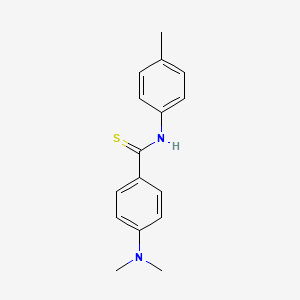 molecular formula C16H18N2S B5695005 4-(dimethylamino)-N-(4-methylphenyl)benzenecarbothioamide 