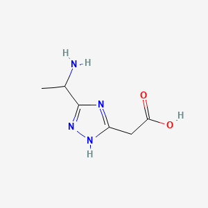 1H-1,2,4-Triazole-3-acetic acid, 5-(1-aminoethyl)-