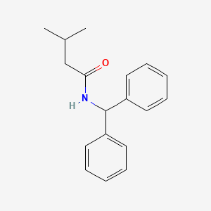molecular formula C18H21NO B5695063 N-(diphenylmethyl)-3-methylbutanamide 