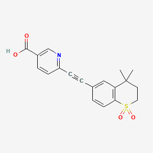molecular formula C19H17NO4S B569507 Tazarotenic acid sulfone CAS No. 603952-63-2