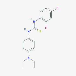 molecular formula C17H19F2N3S B5695082 N-[4-(diethylamino)phenyl]-N'-(2,4-difluorophenyl)thiourea 