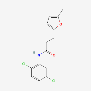 molecular formula C14H13Cl2NO2 B5695135 N-(2,5-dichlorophenyl)-3-(5-methyl-2-furyl)propanamide 