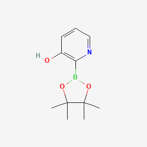 molecular formula C11H16BNO3 B569515 2-(4,4,5,5-Tetramethyl-1,3,2-dioxaborolan-2-yl)pyridin-3-ol CAS No. 1259198-70-3