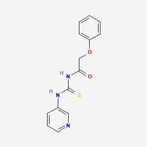 2-phenoxy-N-[(3-pyridinylamino)carbonothioyl]acetamide