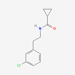 molecular formula C12H14ClNO B5695155 N-[2-(3-chlorophenyl)ethyl]cyclopropanecarboxamide 