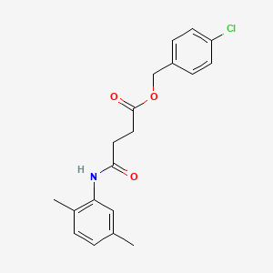 molecular formula C19H20ClNO3 B5695164 4-chlorobenzyl 4-[(2,5-dimethylphenyl)amino]-4-oxobutanoate 