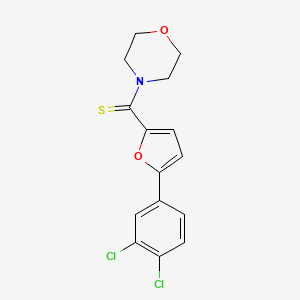 molecular formula C15H13Cl2NO2S B5695177 4-{[5-(3,4-dichlorophenyl)-2-furyl]carbonothioyl}morpholine 