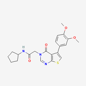 N-cyclopentyl-2-[5-(3,4-dimethoxyphenyl)-4-oxothieno[2,3-d]pyrimidin-3(4H)-yl]acetamide