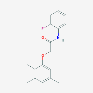 molecular formula C17H18FNO2 B5695188 N-(2-fluorophenyl)-2-(2,3,5-trimethylphenoxy)acetamide 
