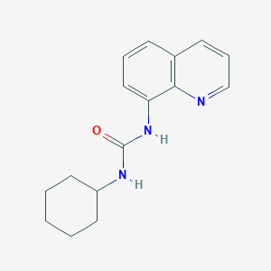 molecular formula C16H19N3O B5695222 N-cyclohexyl-N'-8-quinolinylurea 