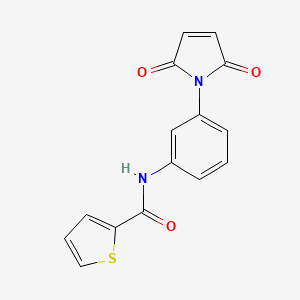 molecular formula C15H10N2O3S B5695229 N-[3-(2,5-dioxo-2,5-dihydro-1H-pyrrol-1-yl)phenyl]-2-thiophenecarboxamide CAS No. 6377-40-8