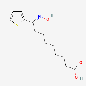 molecular formula C13H19NO3S B5695241 9-(hydroxyimino)-9-(2-thienyl)nonanoic acid 