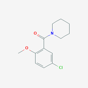 molecular formula C13H16ClNO2 B5695243 1-(5-chloro-2-methoxybenzoyl)piperidine 