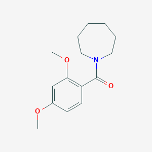 molecular formula C15H21NO3 B5695266 1-(2,4-dimethoxybenzoyl)azepane 