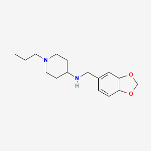 molecular formula C16H24N2O2 B5695274 N-(1,3-benzodioxol-5-ylmethyl)-1-propyl-4-piperidinamine 
