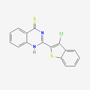 molecular formula C16H9ClN2S2 B5695287 2-(3-chloro-1-benzothien-2-yl)-4(3H)-quinazolinethione 