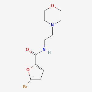 molecular formula C11H15BrN2O3 B5695347 5-bromo-N-[2-(4-morpholinyl)ethyl]-2-furamide 
