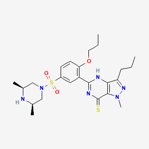 molecular formula C24H34N6O3S2 B569536 丙氧苯磺酰艾地那非 CAS No. 856190-49-3