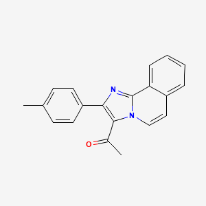 molecular formula C20H16N2O B5695368 1-[2-(4-methylphenyl)imidazo[2,1-a]isoquinolin-3-yl]ethanone 