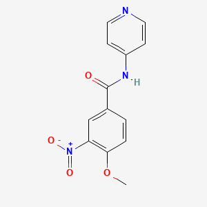 molecular formula C13H11N3O4 B5695375 4-methoxy-3-nitro-N-4-pyridinylbenzamide 