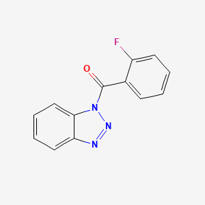 molecular formula C13H8FN3O B5695390 1-(2-fluorobenzoyl)-1H-1,2,3-benzotriazole 