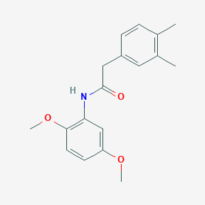 molecular formula C18H21NO3 B5695392 N-(2,5-dimethoxyphenyl)-2-(3,4-dimethylphenyl)acetamide 