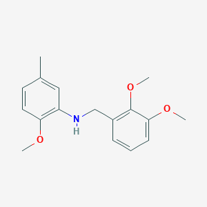 molecular formula C17H21NO3 B5695428 (2,3-dimethoxybenzyl)(2-methoxy-5-methylphenyl)amine 
