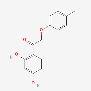 molecular formula C15H14O4 B5695434 1-(2,4-dihydroxyphenyl)-2-(4-methylphenoxy)ethanone CAS No. 137987-84-9