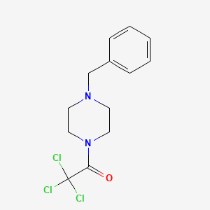 molecular formula C13H15Cl3N2O B5695472 1-benzyl-4-(trichloroacetyl)piperazine CAS No. 6124-83-0