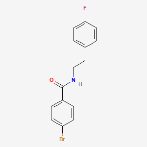 molecular formula C15H13BrFNO B5695514 4-bromo-N-[2-(4-fluorophenyl)ethyl]benzamide 