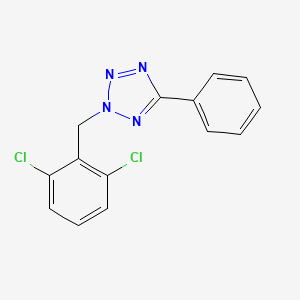molecular formula C14H10Cl2N4 B5695551 2-(2,6-dichlorobenzyl)-5-phenyl-2H-tetrazole 