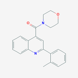 molecular formula C21H20N2O2 B5695564 2-(2-methylphenyl)-4-(4-morpholinylcarbonyl)quinoline 