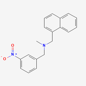 molecular formula C19H18N2O2 B5695568 N-methyl-1-(1-naphthyl)-N-(3-nitrobenzyl)methanamine 