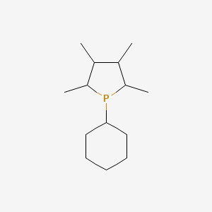 molecular formula C14H27P B569559 1-Cyclohexyl-2,3,4,5-tetramethylphospholane CAS No. 112549-07-2