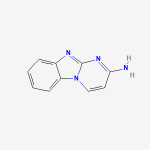 molecular formula C10H8N4 B569560 Pyrimido[1,2-a]benzimidazol-2-amine CAS No. 118664-05-4