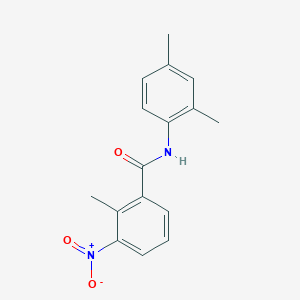 molecular formula C16H16N2O3 B5695637 N-(2,4-dimethylphenyl)-2-methyl-3-nitrobenzamide 