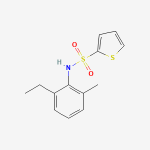 molecular formula C13H15NO2S2 B5695662 N-(2-ethyl-6-methylphenyl)-2-thiophenesulfonamide 