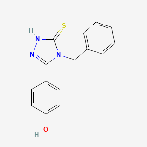 4-benzyl-5-(4-hydroxyphenyl)-2,4-dihydro-3H-1,2,4-triazole-3-thione