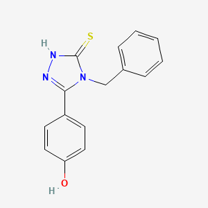 4-(4-benzyl-5-sulfanylidene-1,2,4-triazolidin-3-ylidene)cyclohexa-2,5-dien-1-one