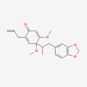 molecular formula C21H24O5 B569568 Isodihydrofutoquinol B CAS No. 62499-71-2