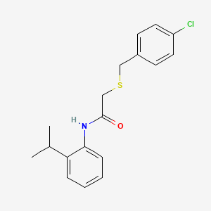 2-[(4-chlorobenzyl)thio]-N-(2-isopropylphenyl)acetamide