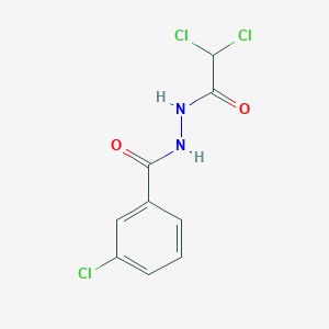 molecular formula C9H7Cl3N2O2 B5695721 3-chloro-N'-(dichloroacetyl)benzohydrazide 