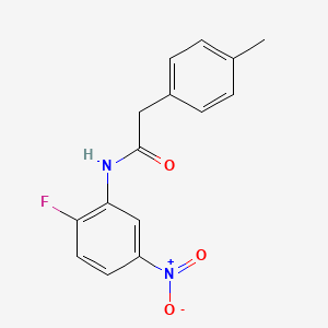 molecular formula C15H13FN2O3 B5695725 N-(2-fluoro-5-nitrophenyl)-2-(4-methylphenyl)acetamide 