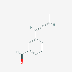 molecular formula C11H10O B569573 Benzaldehyde, 2-(1E)-1,3-butadienyl-(9CI) CAS No. 124300-57-8