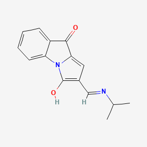 molecular formula C15H14N2O2 B5695764 2-[(isopropylamino)methylene]-3H-pyrrolo[1,2-a]indole-3,9(2H)-dione 