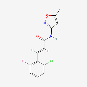 molecular formula C13H10ClFN2O2 B5695767 3-(2-chloro-6-fluorophenyl)-N-(5-methyl-3-isoxazolyl)acrylamide 
