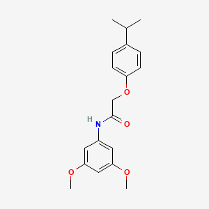 molecular formula C19H23NO4 B5695775 N-(3,5-dimethoxyphenyl)-2-(4-isopropylphenoxy)acetamide 