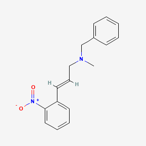 molecular formula C17H18N2O2 B5695790 N-benzyl-N-methyl-3-(2-nitrophenyl)-2-propen-1-amine 